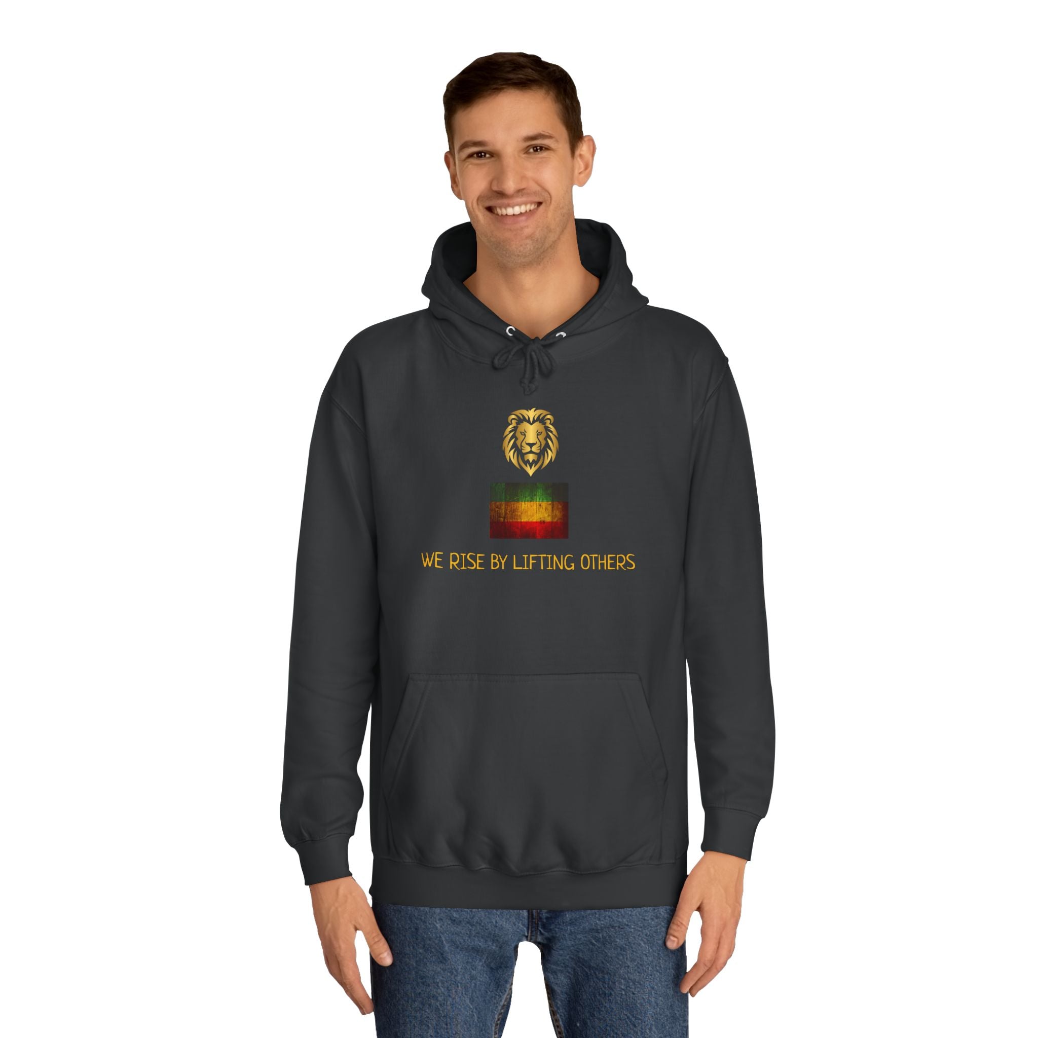 We Rise By Lifting Others Hoodie — Inspirational College Sweatshirt