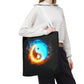 Fire and Ice Yin Yang Tote Bag
