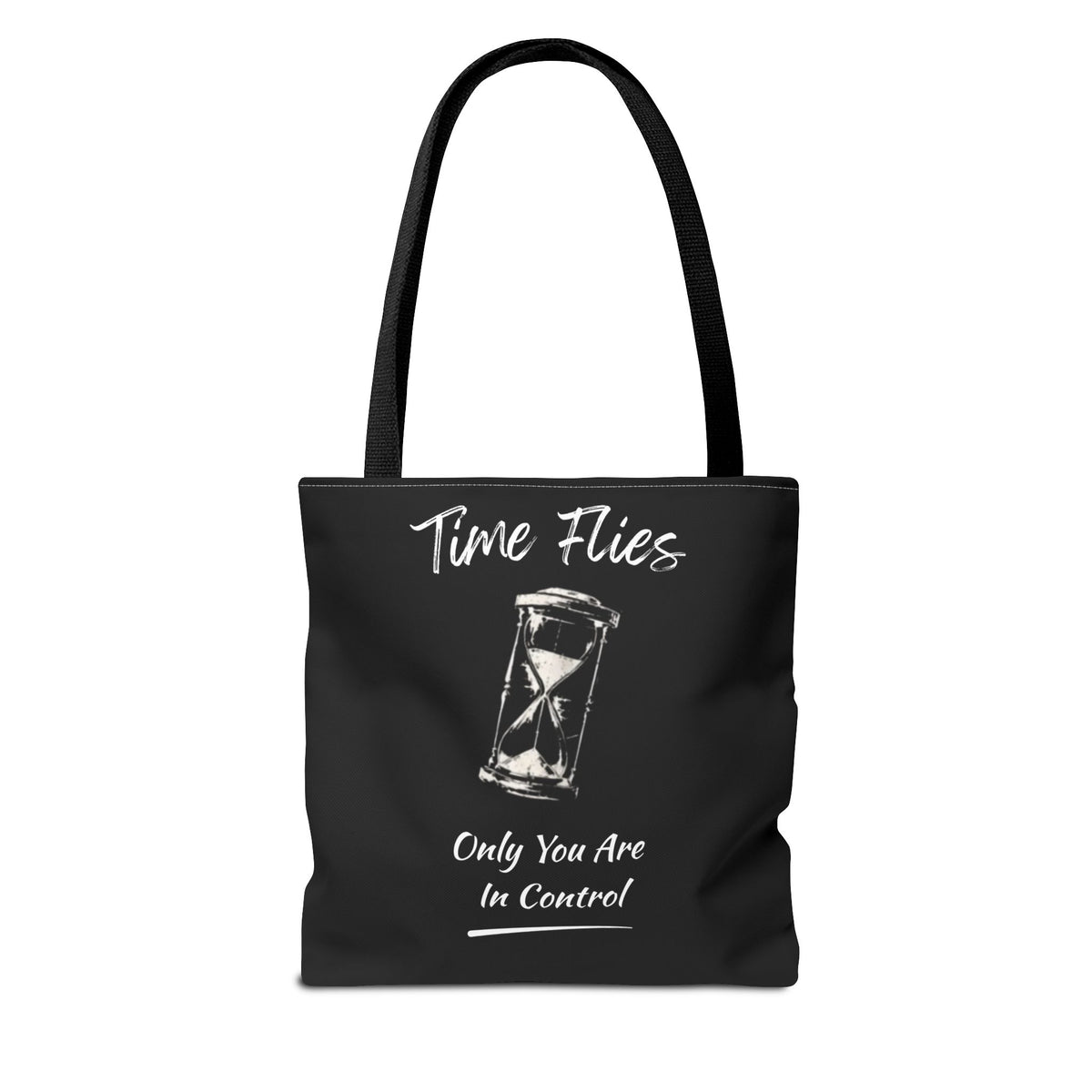 Time Flies Motivational Tote Bag