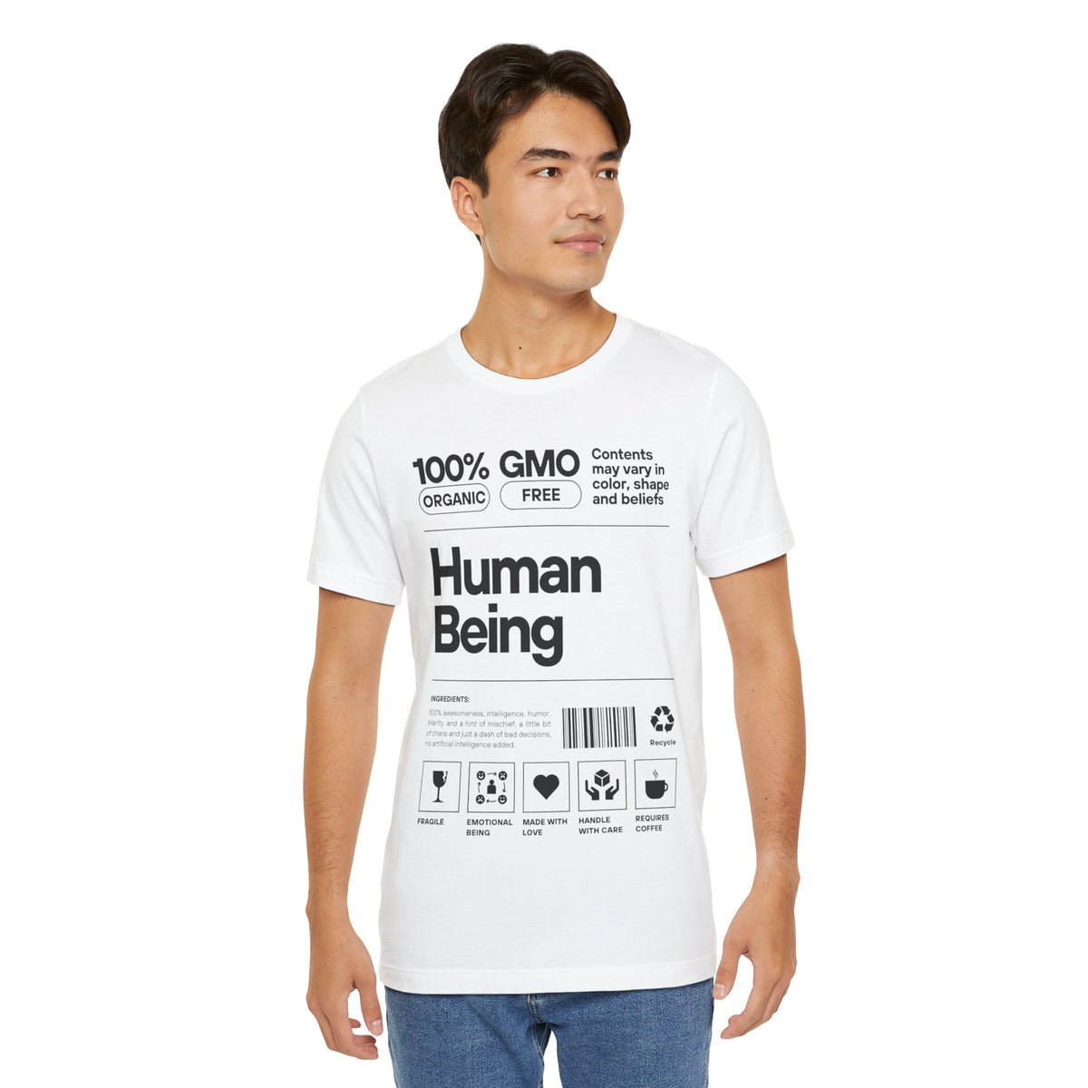 Funny Unisex Tee - Human Product Overview Design - Conscience Garment