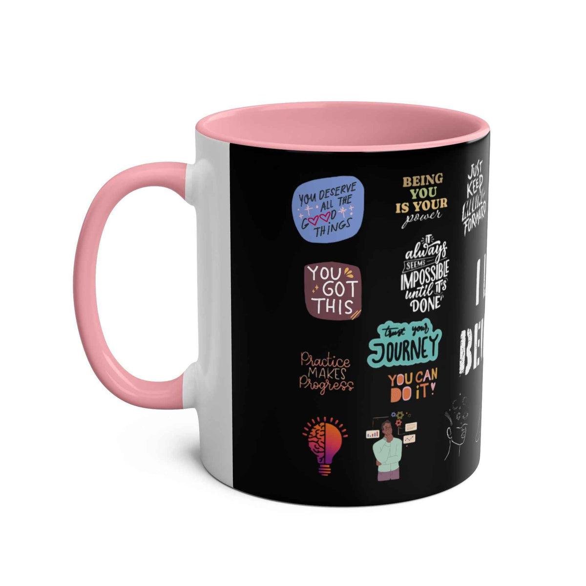Love Yourself Two-Tone Coffee Mug, 11oz