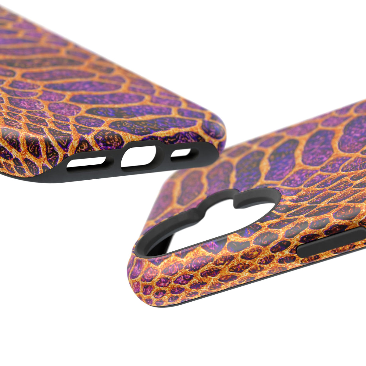 Purple-Gold Snake Skin Magnetic Impact Case
