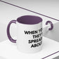 Funny Office Coffee Mug — “When You Excel They Will Spreadsheet About You” Accent Mug