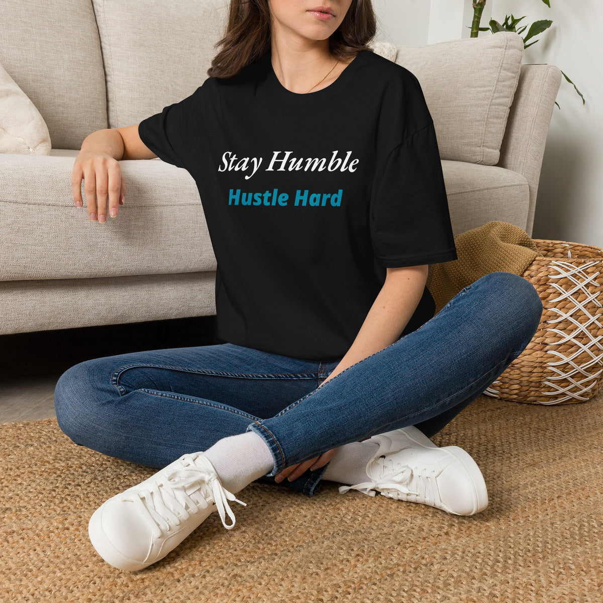 Stay Humble Hustle Hard Inspirational T-Shirt