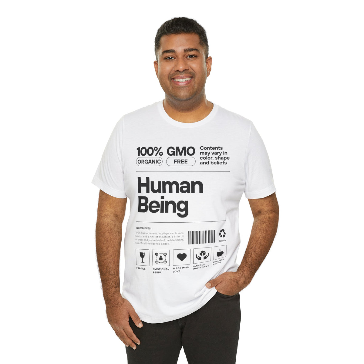 Funny Unisex Tee - Human Product Overview Design - Conscience Garment
