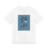 Be Different T-Shirt — Whale Graphic Tee (White on Blue)