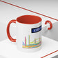 Mind the Gap Coffee Mug — Colorful City Skyline Accent Mug (11/15oz)