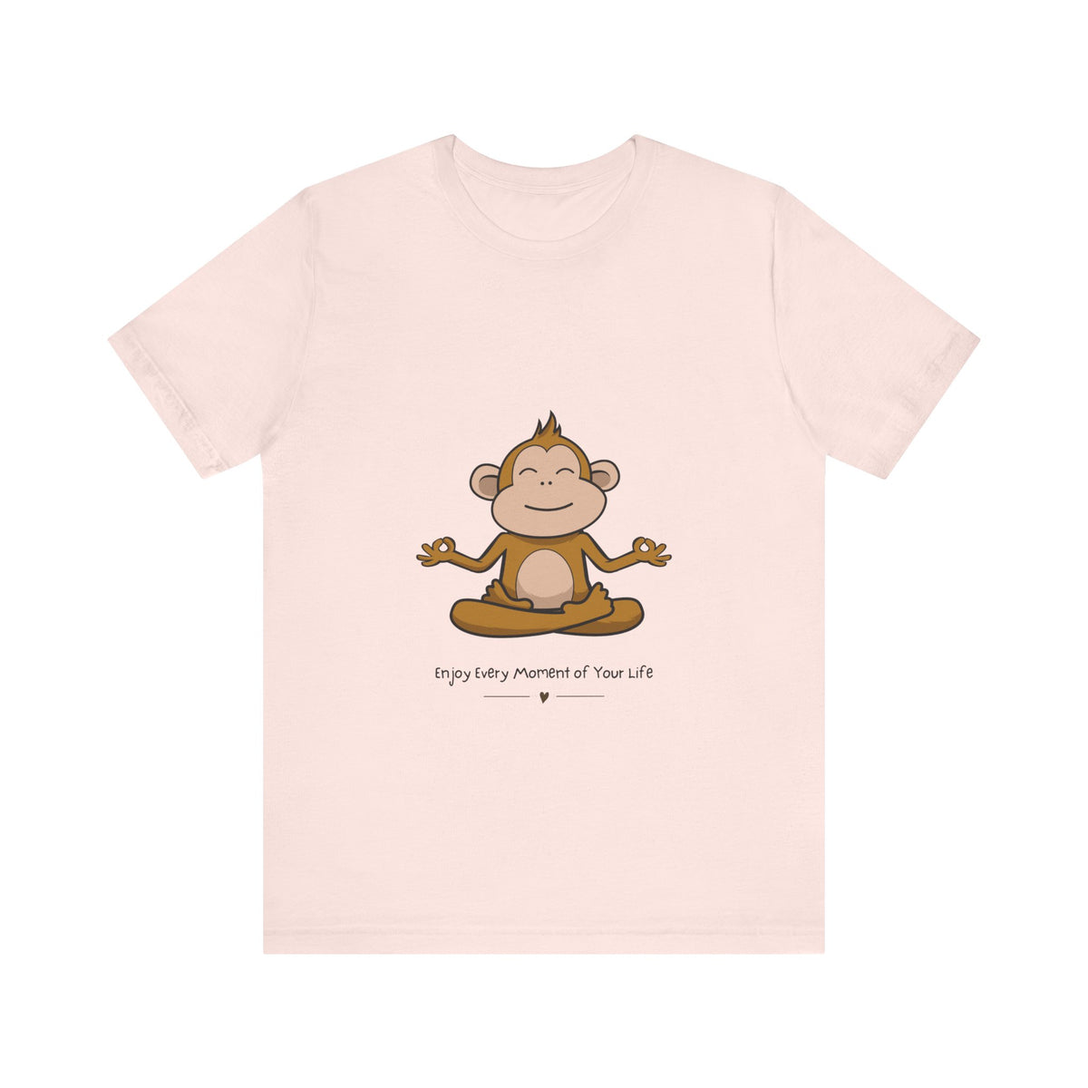 Yoga Monkey Tee - Enjoy Every Moment - Conscience Garment