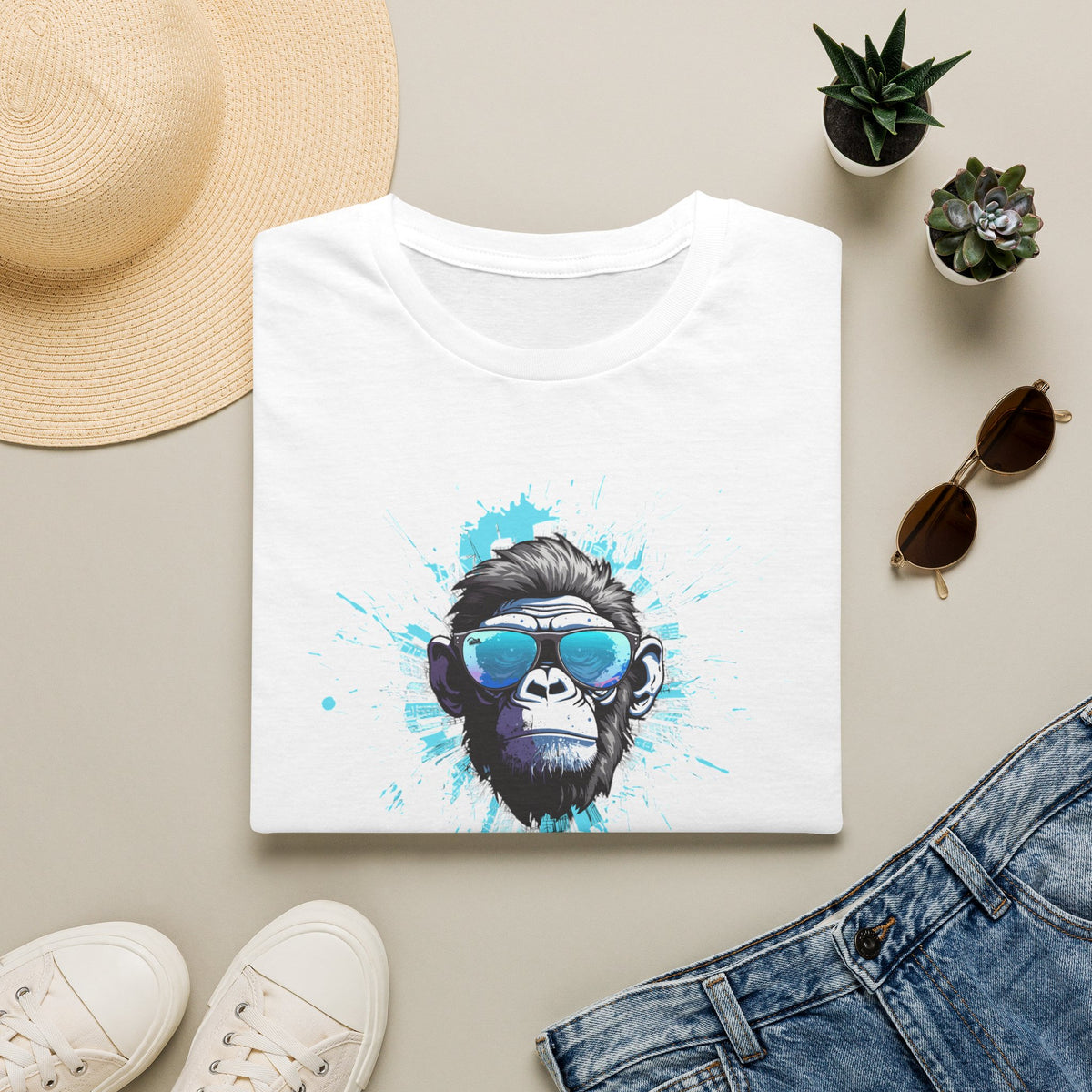 Urban Kong Graphic T-Shirt — Cool Sunglasses Monkey Streetwear Tee