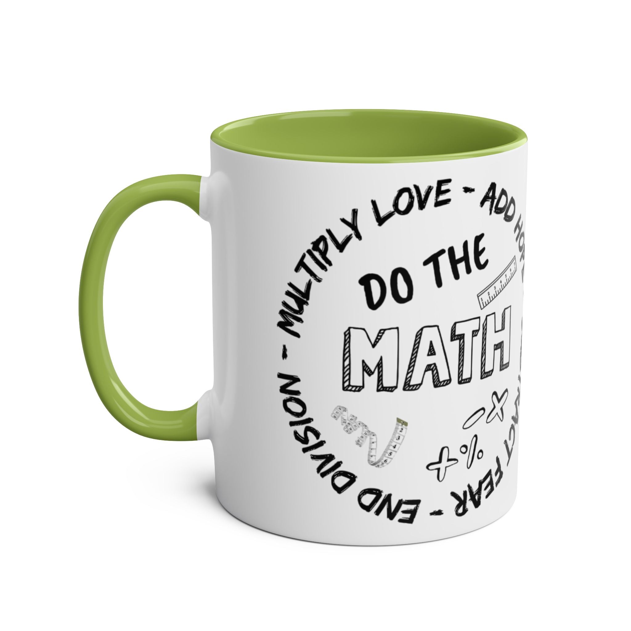 Do the Math Two-Tone Coffee Mug, Birthday Gift, 7 Colors