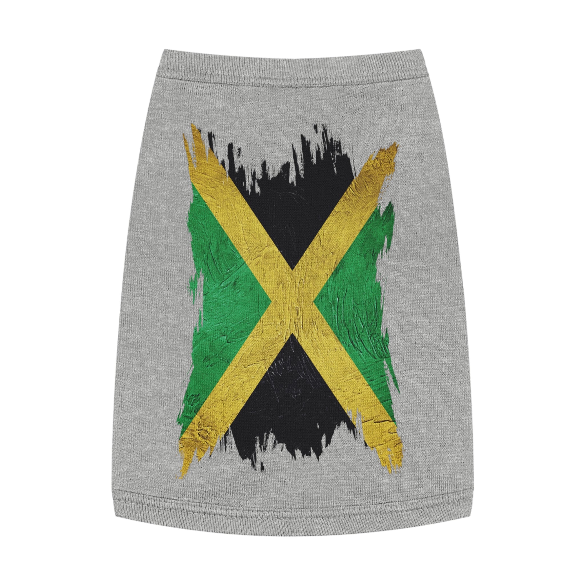 Jamaican Flag Pet Tank Top — Reggae Pride Dog Shirt