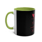 Hearts and Crosses Coffee Mug,  11oz - Conscience Garment