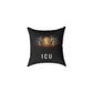 Tiger Eyes 'ICU' Square Pillow – Bold Wildlife Accent Cushion