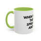 Funny Office Coffee Mug — “When You Excel They Will Spreadsheet About You” Accent Mug