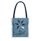 Be Different Whale Tote Bag — Inspirational Ocean Animal Canvas Tote