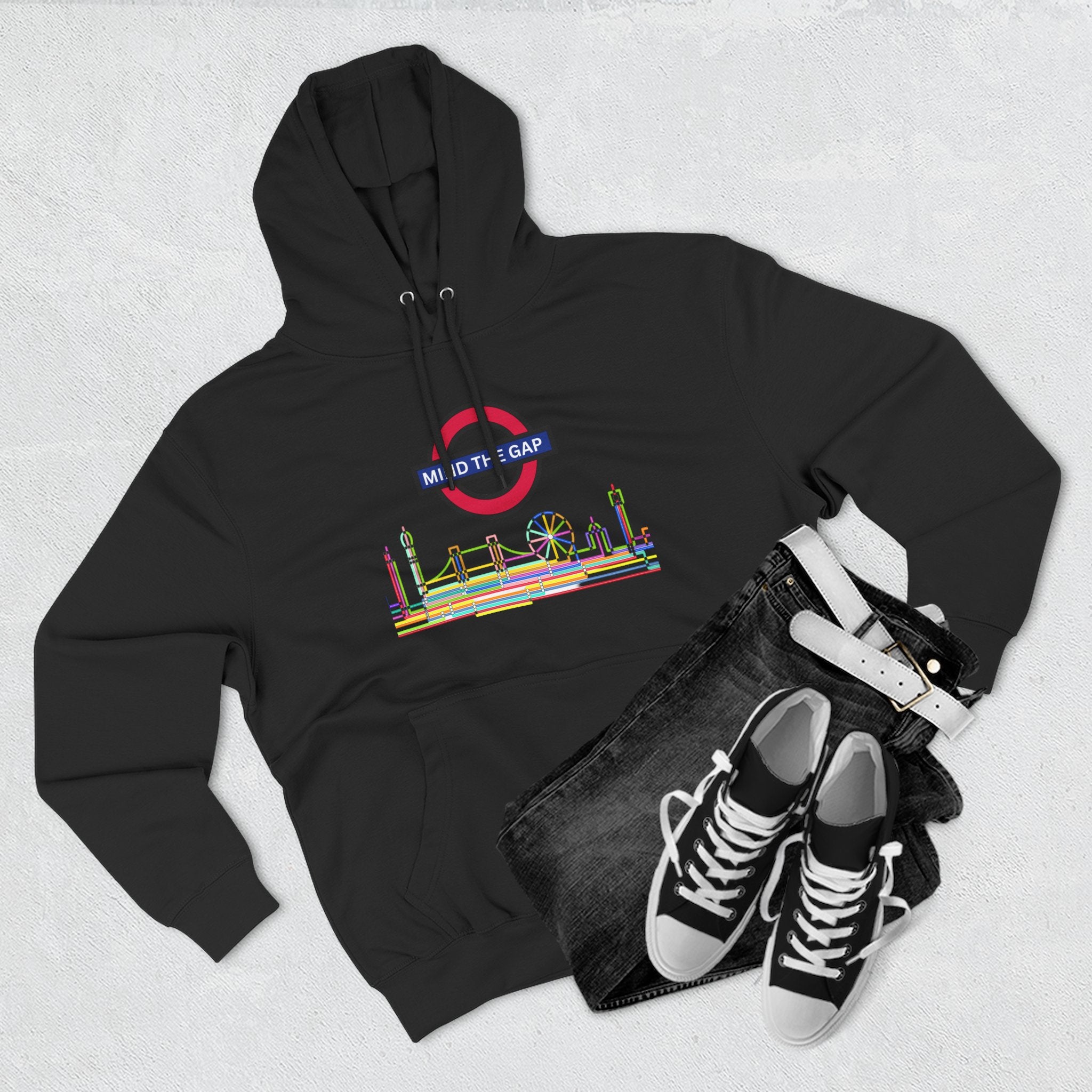 Urban Cityscape Hoodie - Take a Stand Against the Gap, Cozy Fleece Sweatshirt, Streetwear, Casual Outfit, Ideal Gift