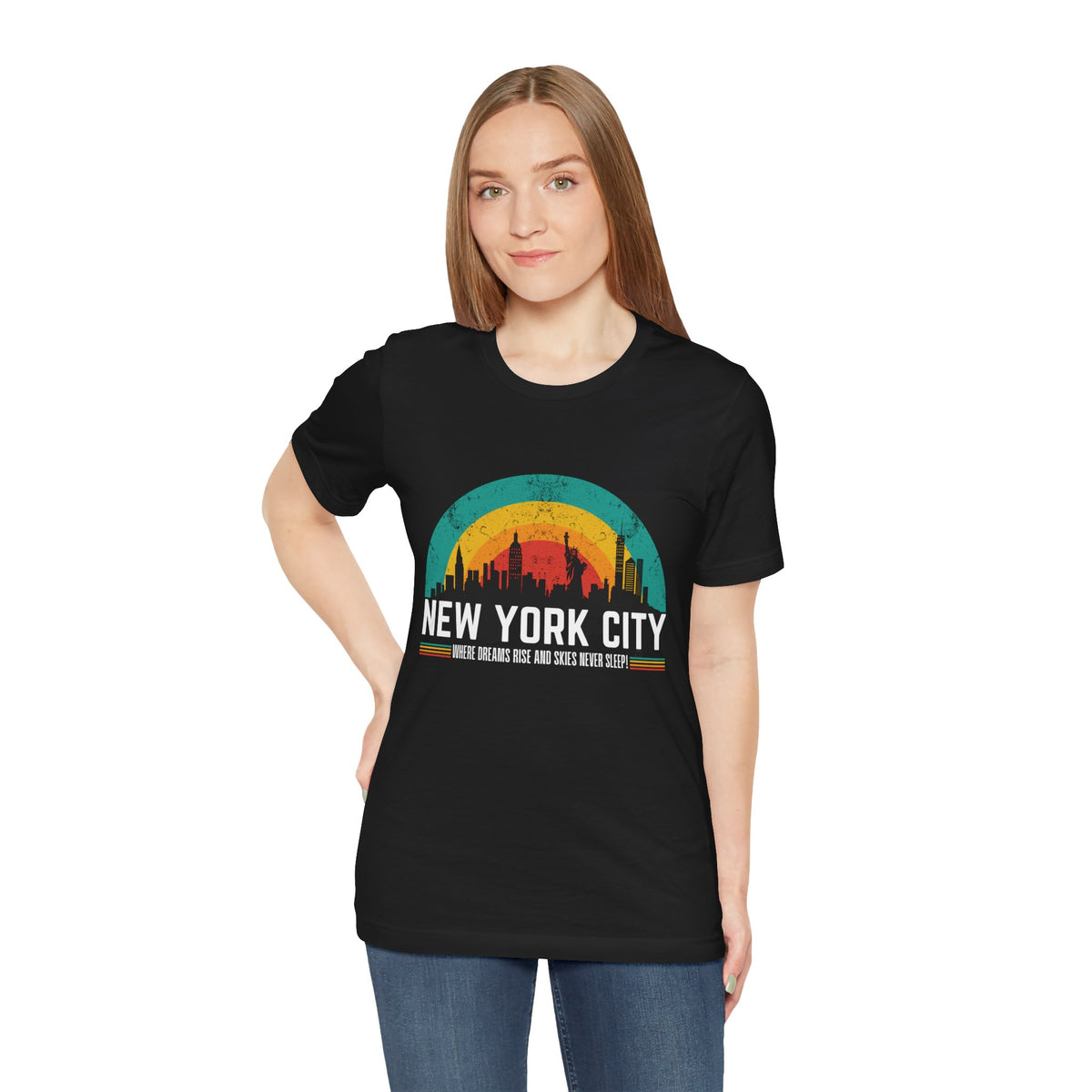Cityscape T-Shirt - New York City Skyline, Gift, Inspiration - Conscience Garment