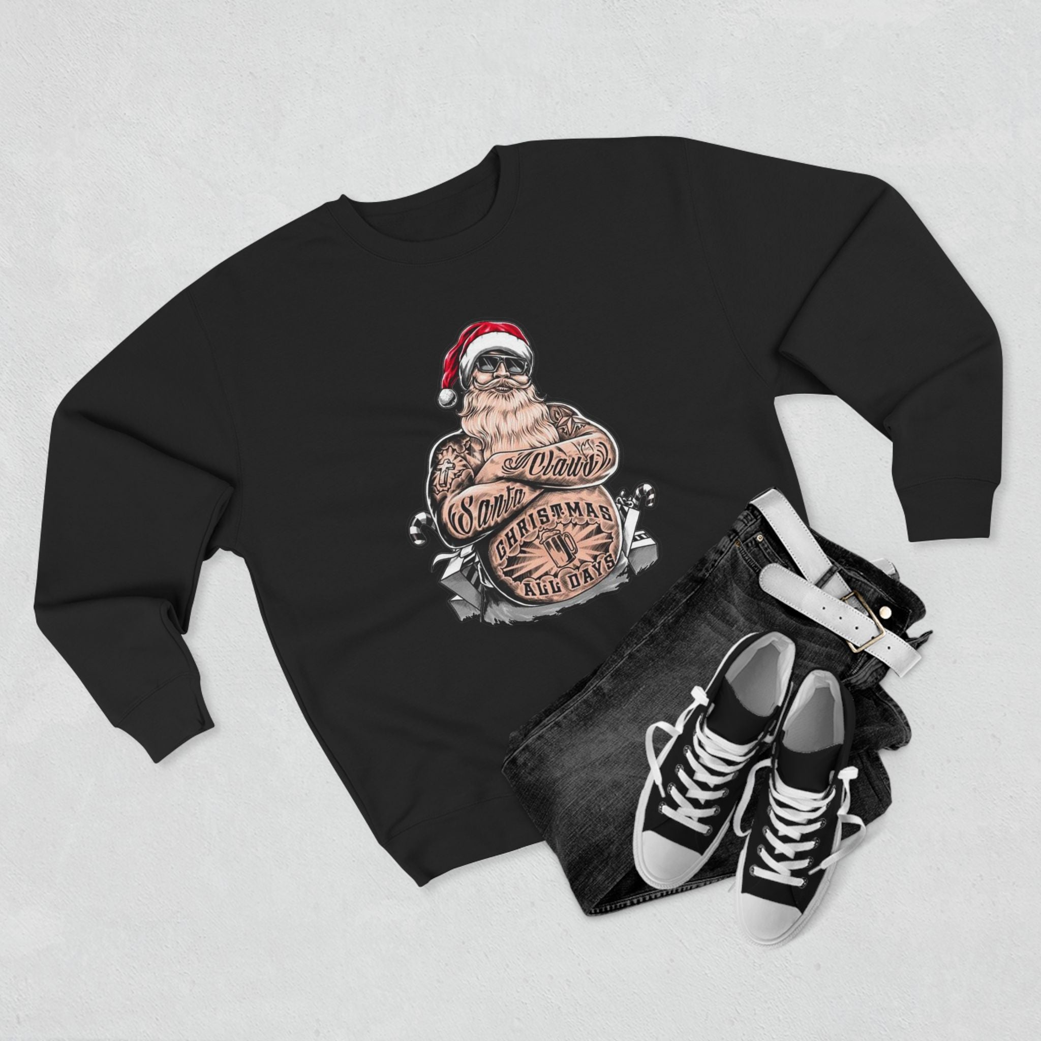 Christmas Jumper, Claus, Skateboard, Gift, Festive Season