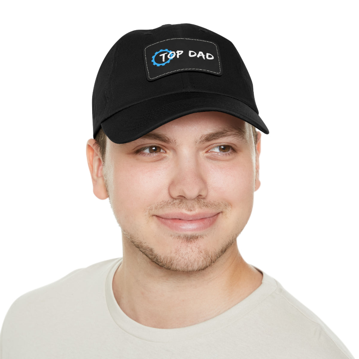 Dad Hat with Leather Patch (Rectangle) - Conscience Garment