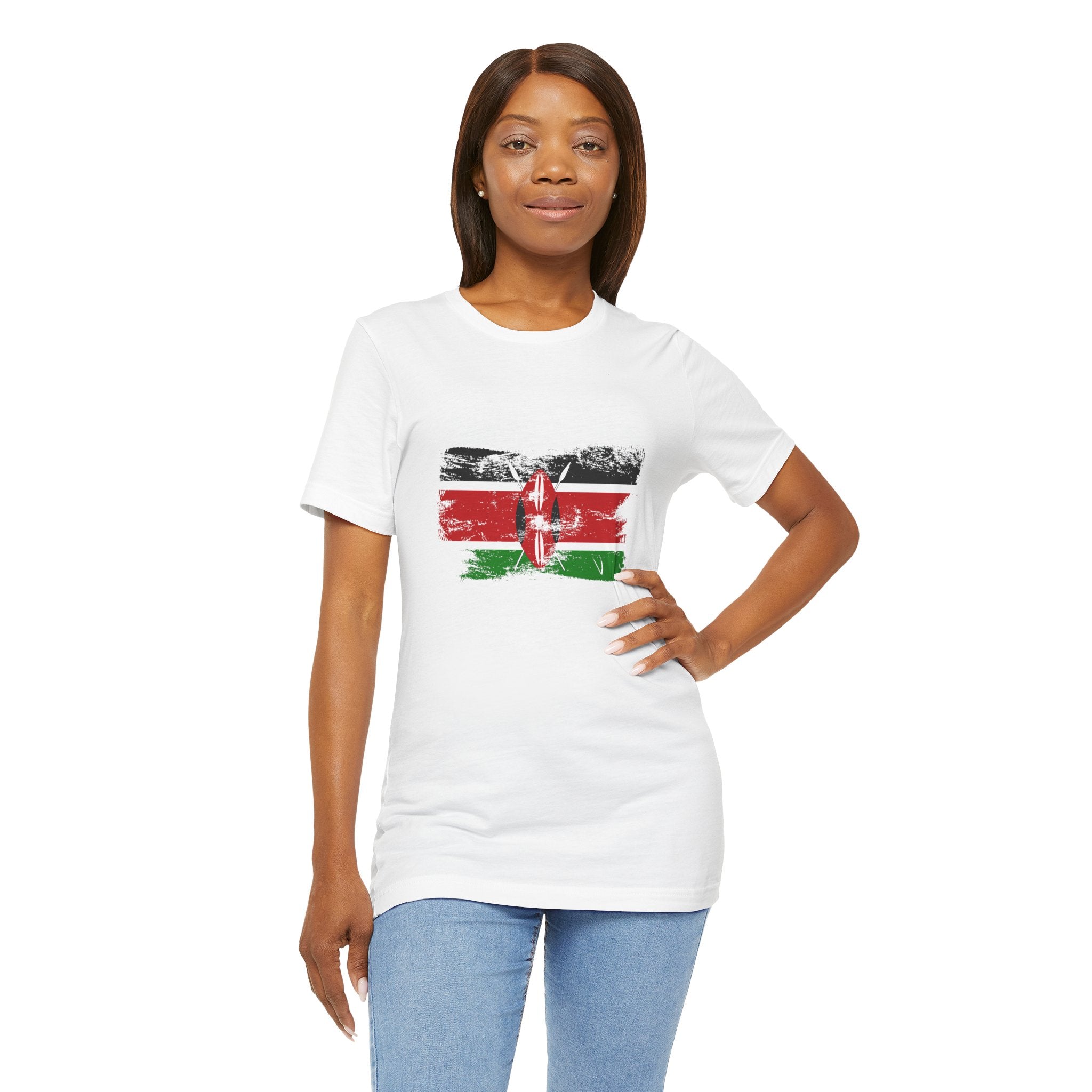 Kenya Flag Distressed T-Shirt - Vintage Kenyan Pride T-Shirt