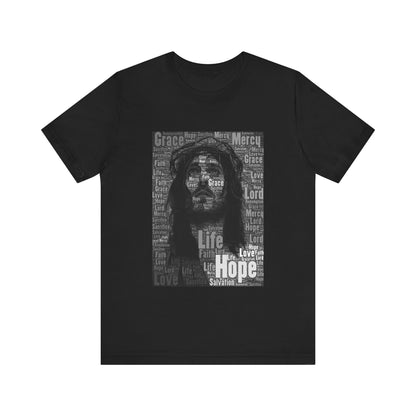 Jesus Christ with Inspiring Words T-shirt - Conscience Garment