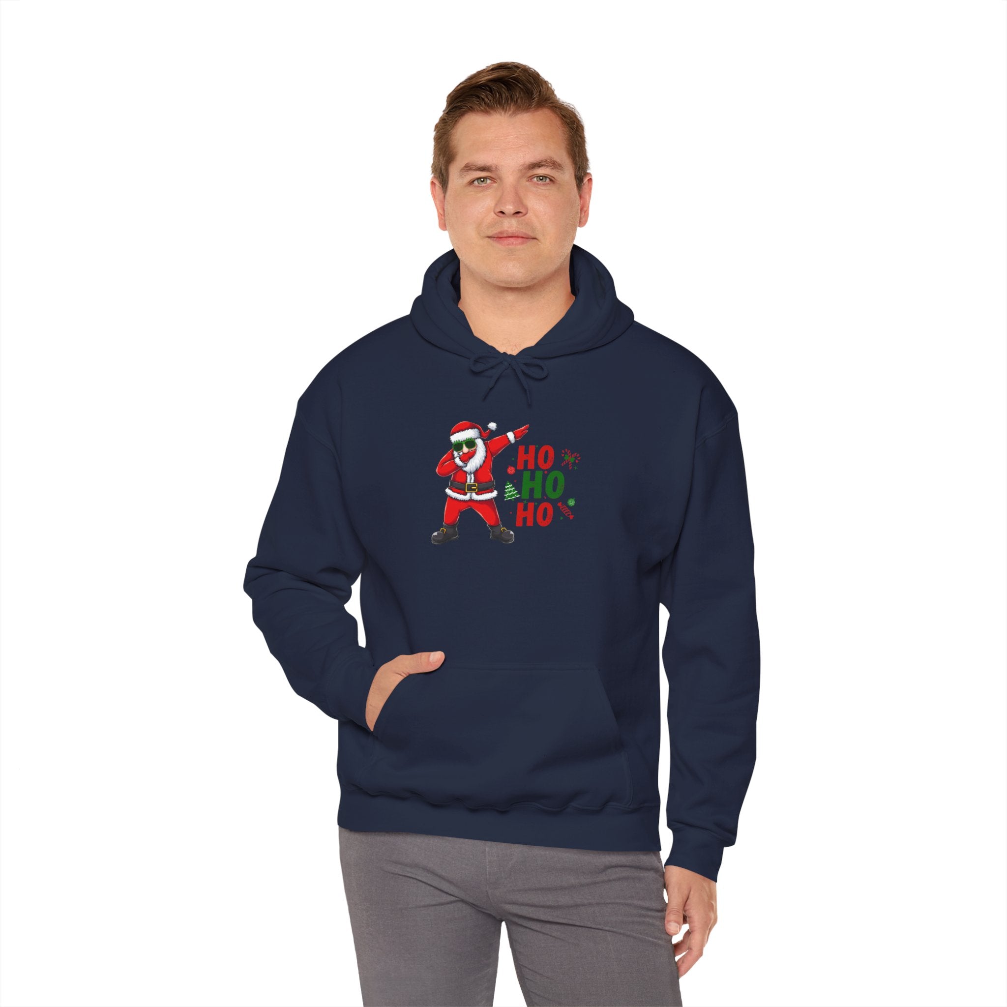 Dabbing Santa Hoodie — 'Ho Ho Ho' Christmas Holiday Sweatshirt