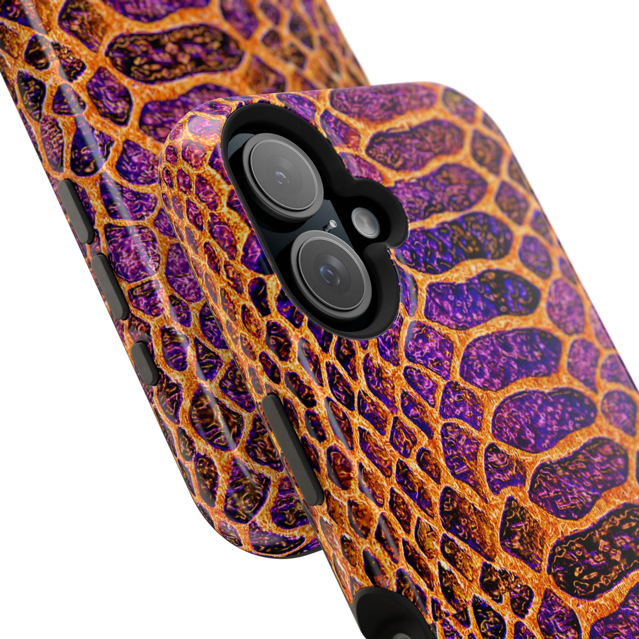 Purple-Gold Snake Skin Magnetic Impact Case