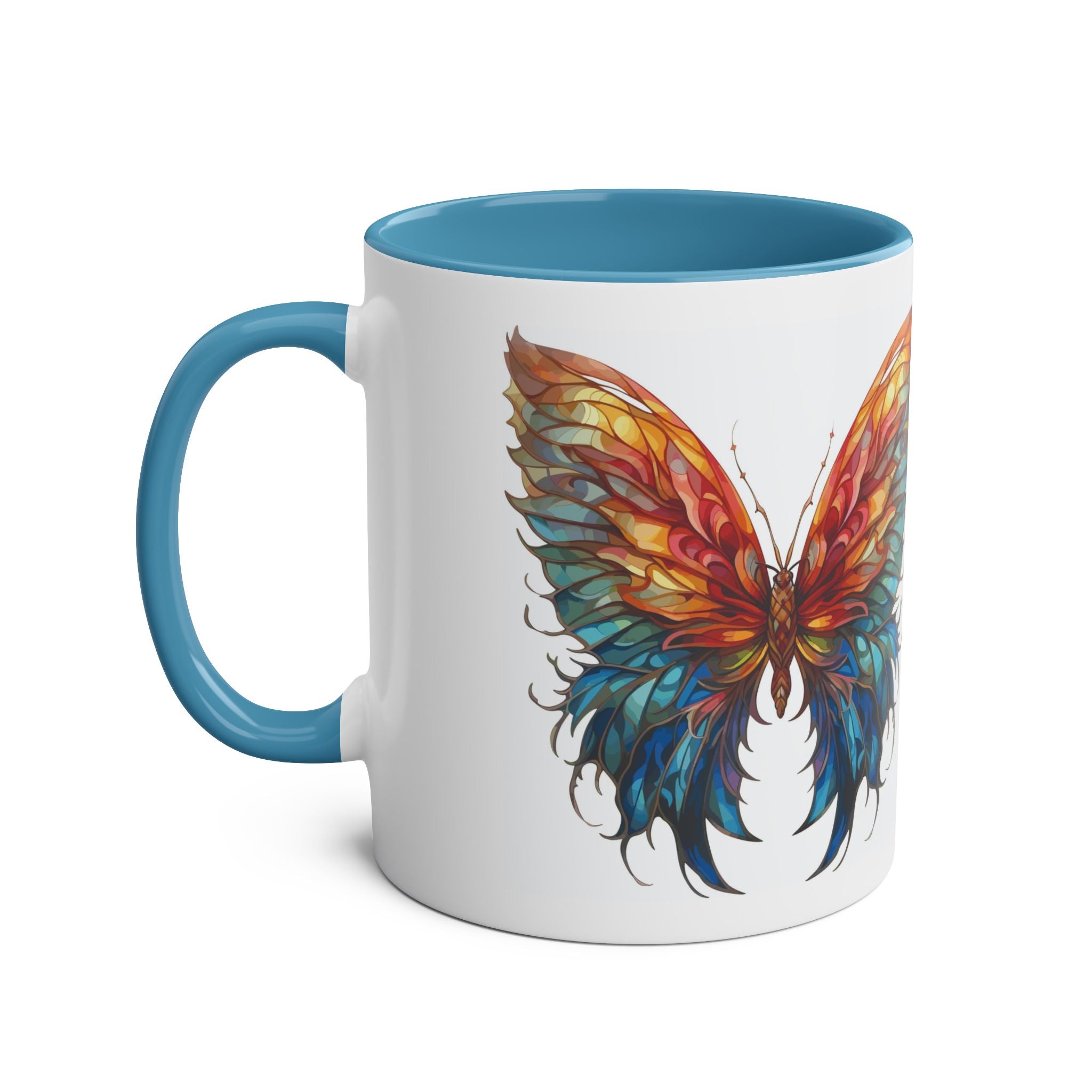 Butterfly Two-Tone Coffee Mug, Birthday Gift, 7 Colors