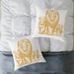 Lion Family Decorative Pillow – Golden Lion & Cubs Square Throw Pillow