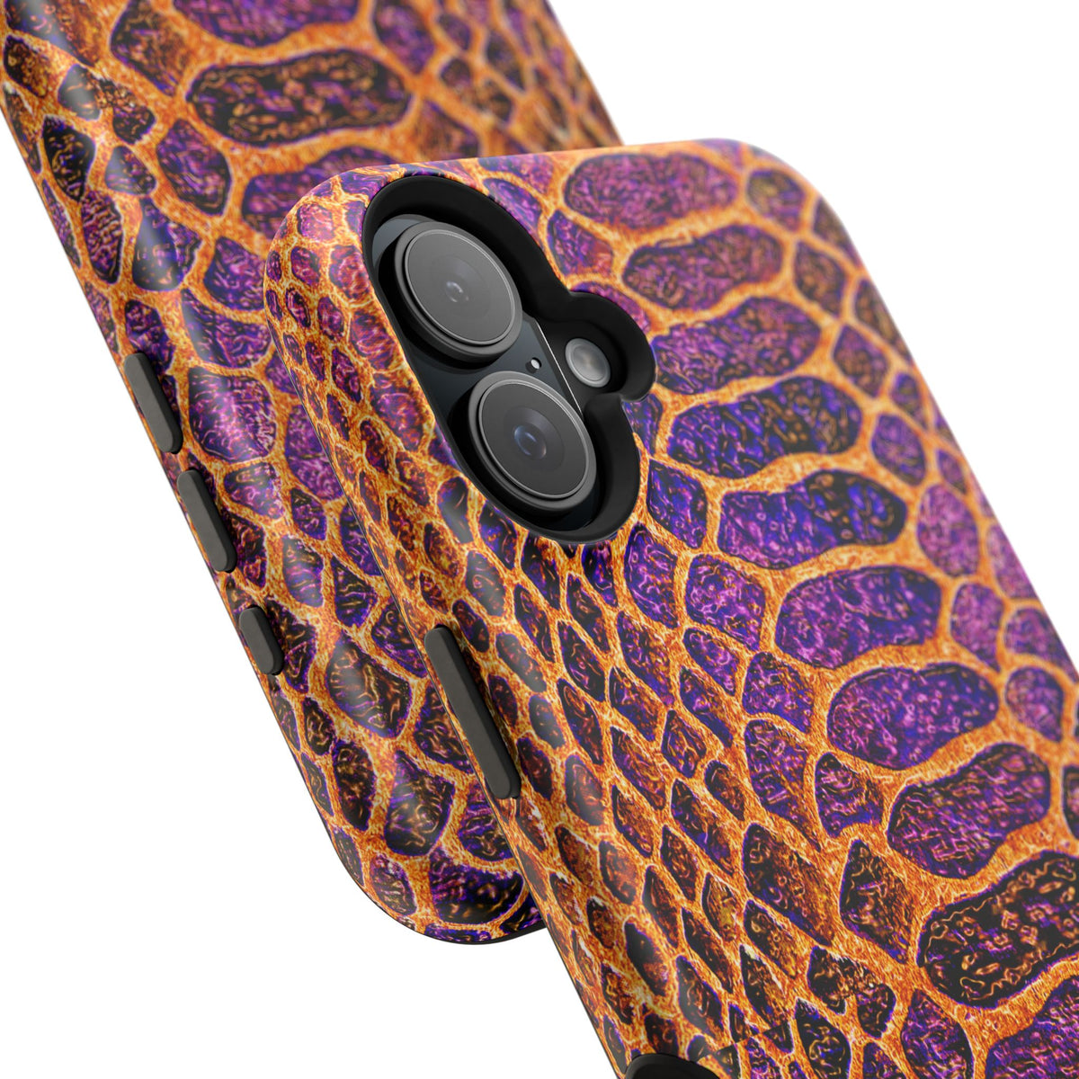 Purple-Gold Snake Skin Magnetic Impact Case