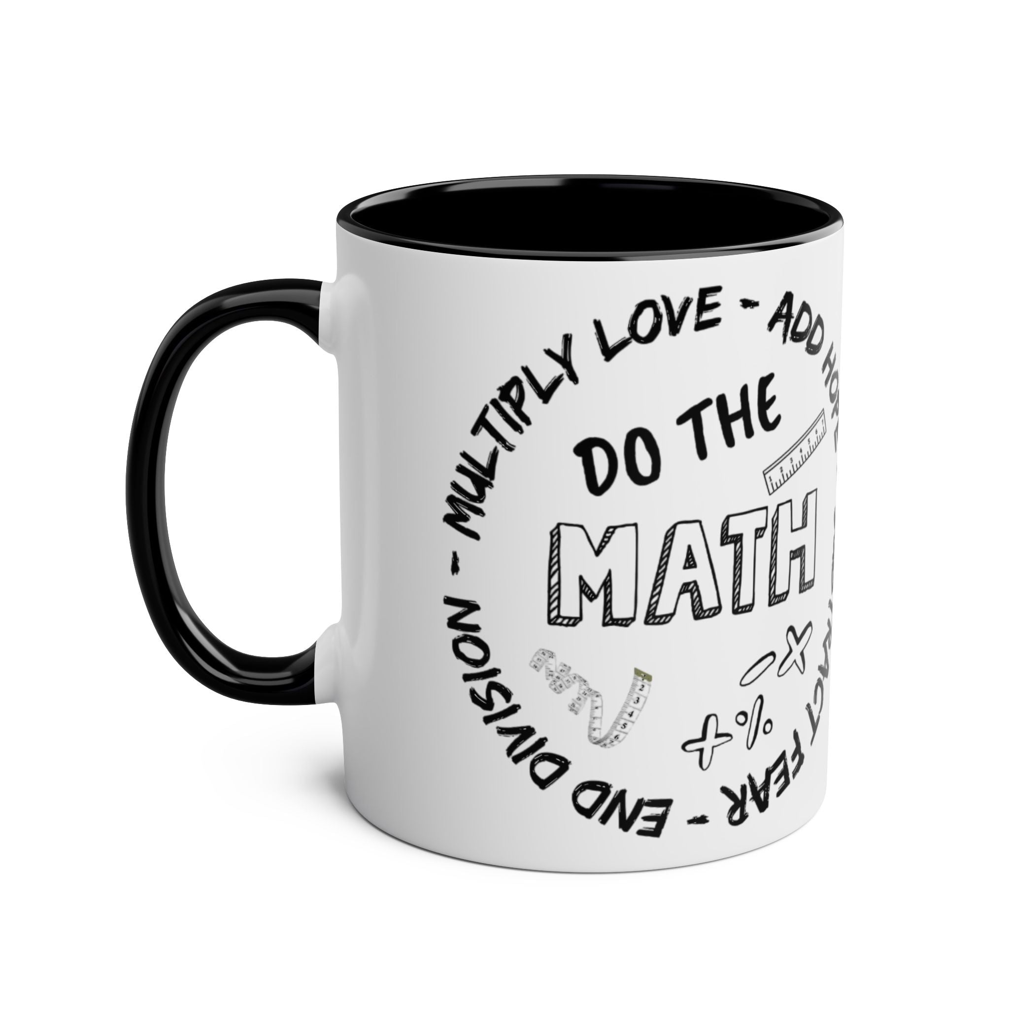 Do the Math Two-Tone Coffee Mug, Birthday Gift, 7 Colors