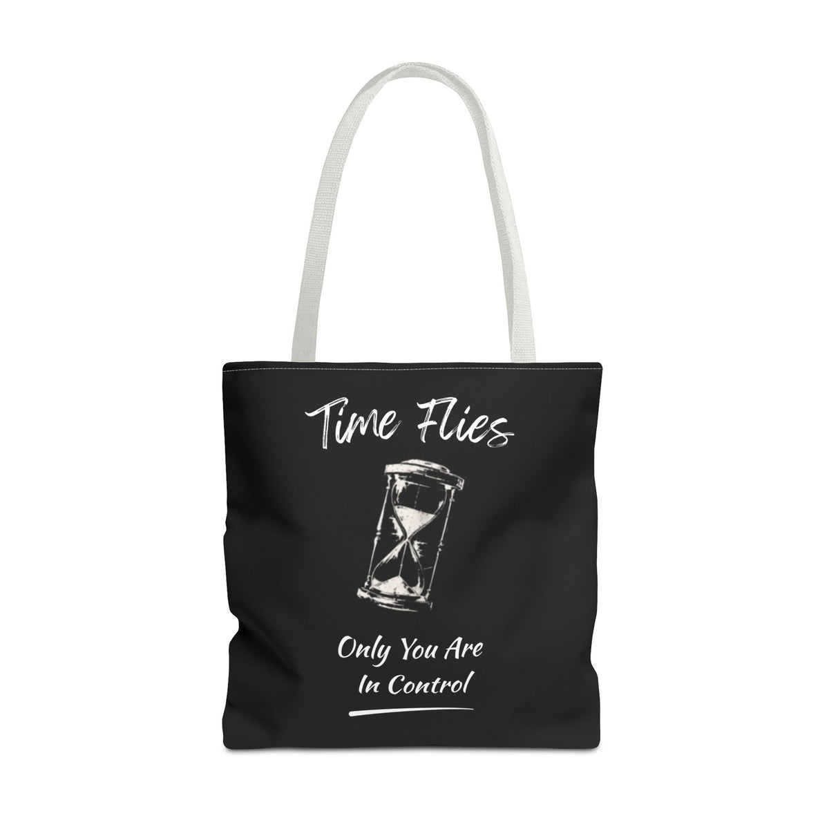 Time Flies Motivational Tote Bag