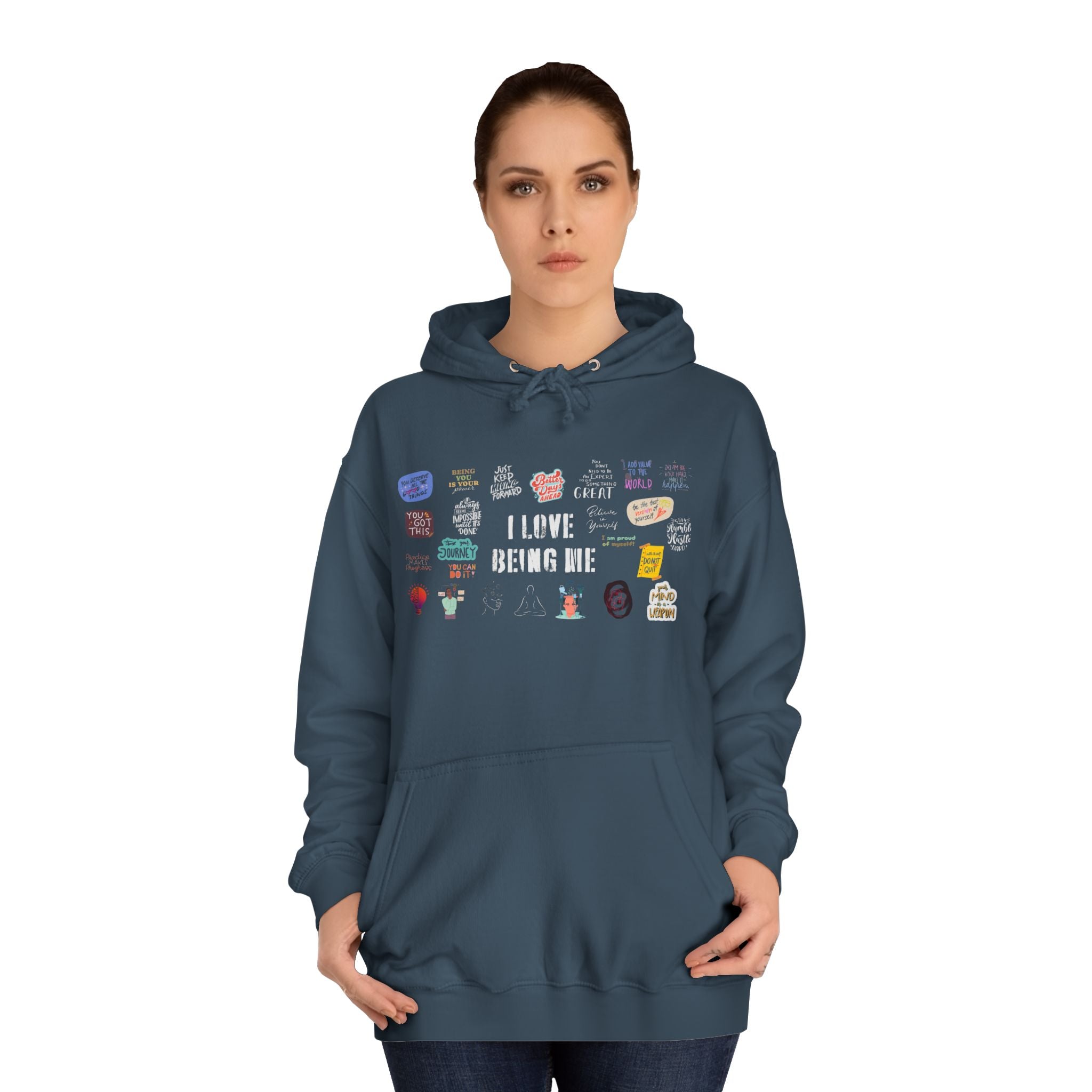 Motivationl Hoodie, Unisex, Self Affirmations, Comfort, Gift, Warm, Cozy