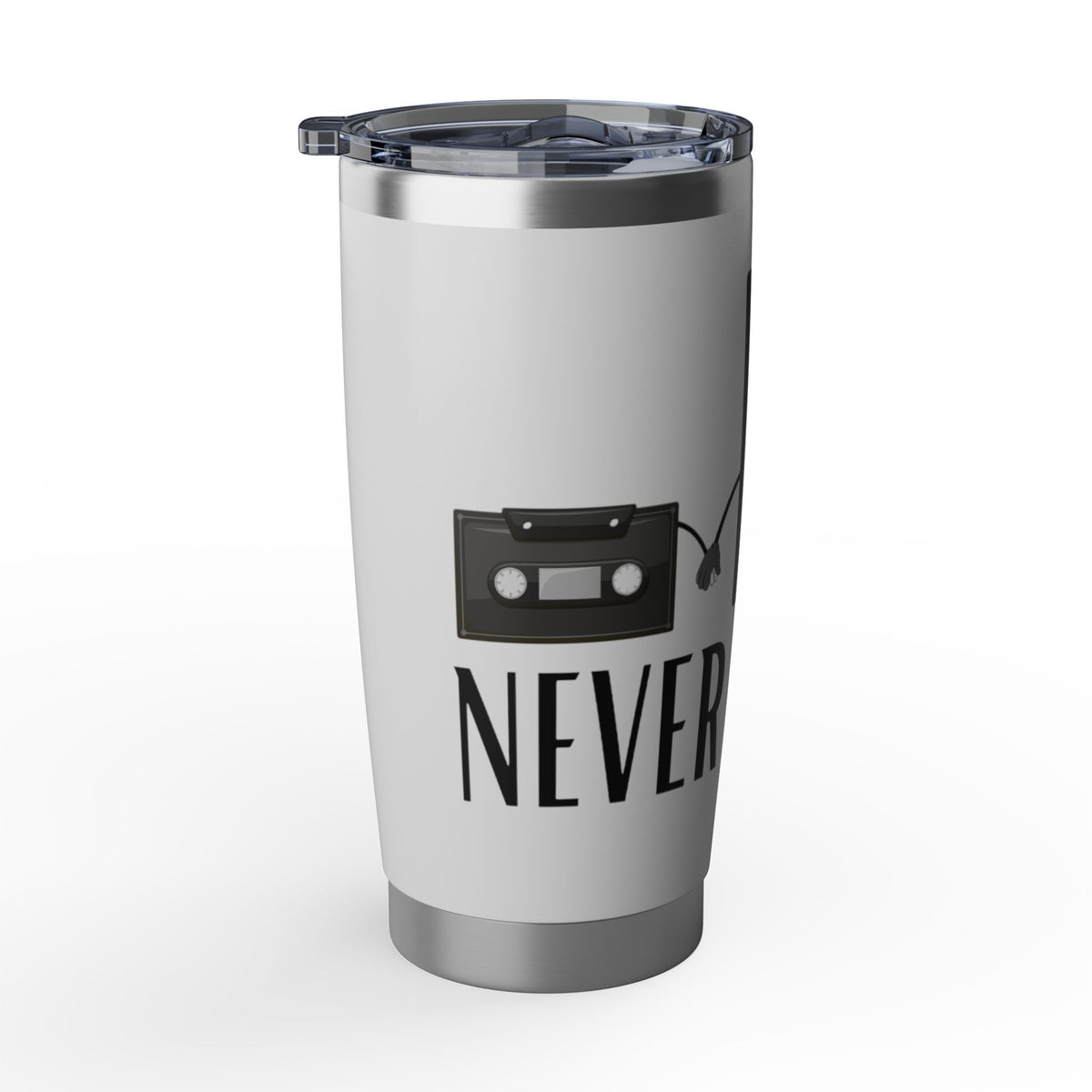 Never Forget Retro Vagabond 20oz Stainless Steel Tumbler - Cassette, VHS & Floppy Disc