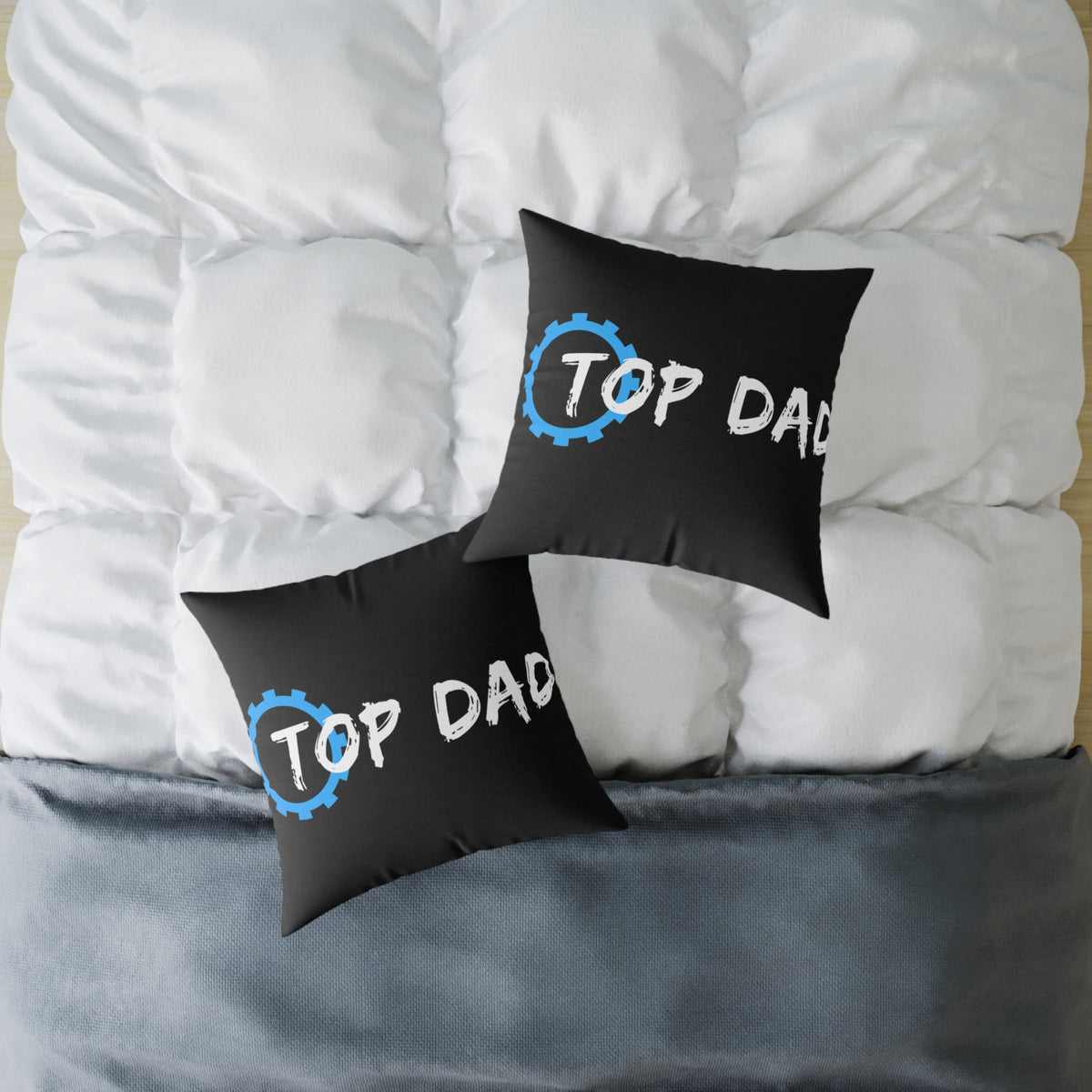 Top Dad Pillow — Square Decorative Throw Pillow