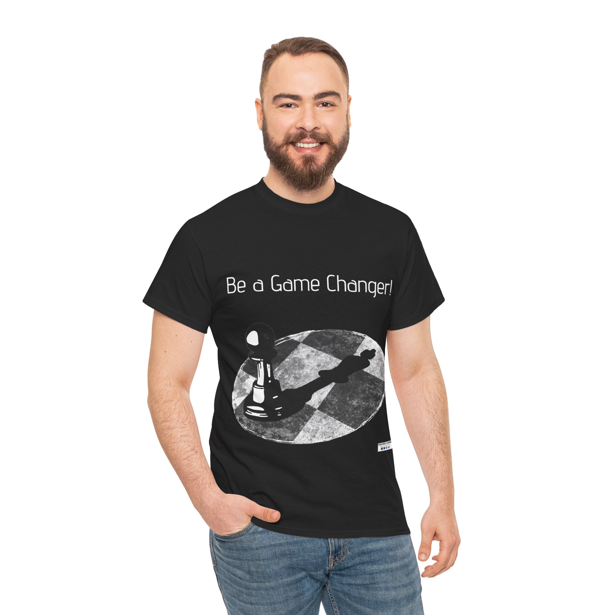 Be a Game changer, T Shirt, Chess, Pawn, King, Reflection, Potential, White, Black, Gift, Men, Women