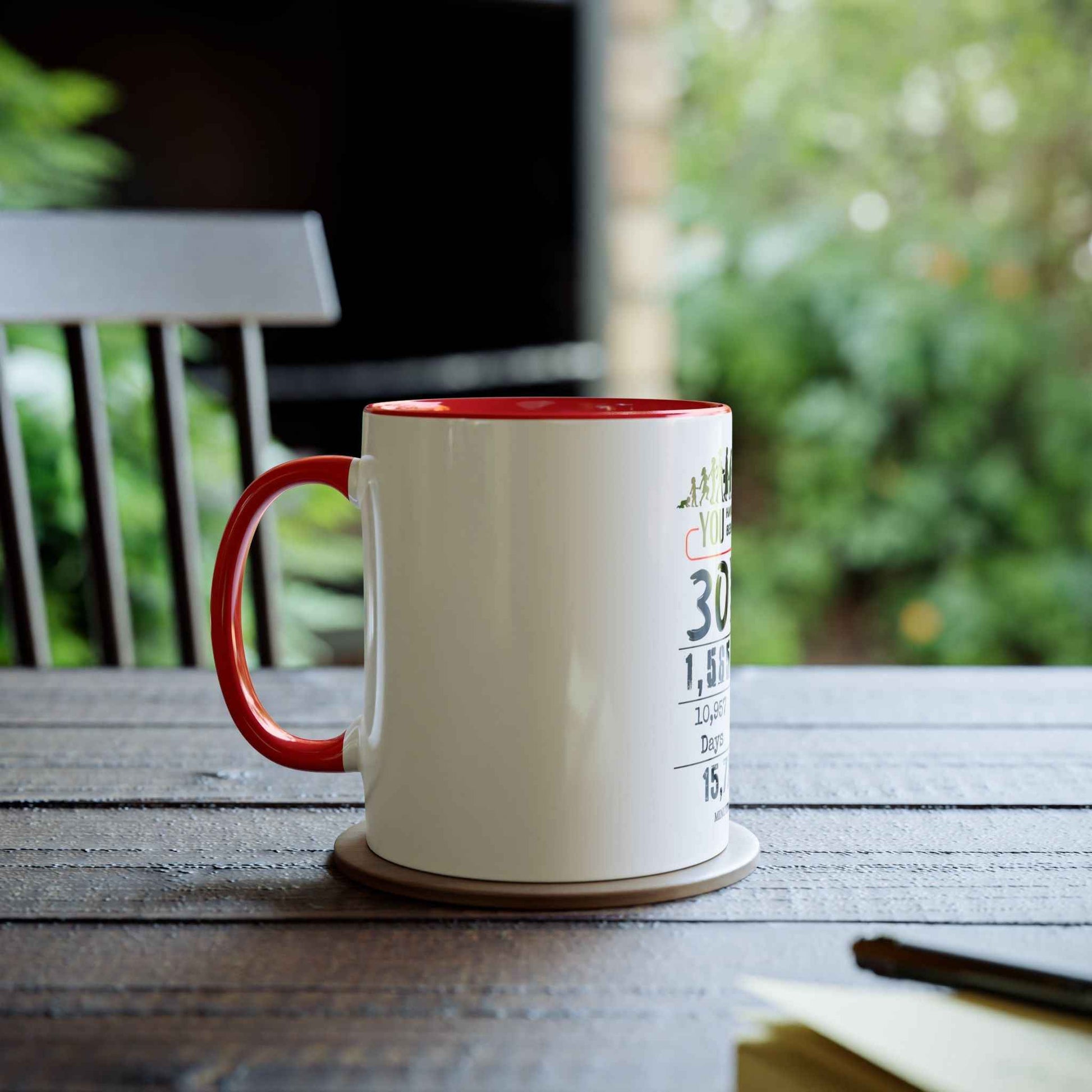 30th Birthday Two-Tone Coffee Mug, 11oz