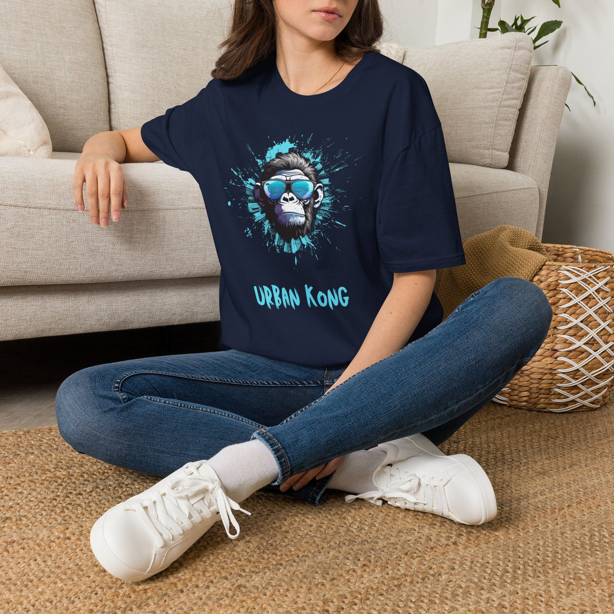 Urban Kong Graphic T-Shirt — Cool Sunglasses Monkey Streetwear Tee