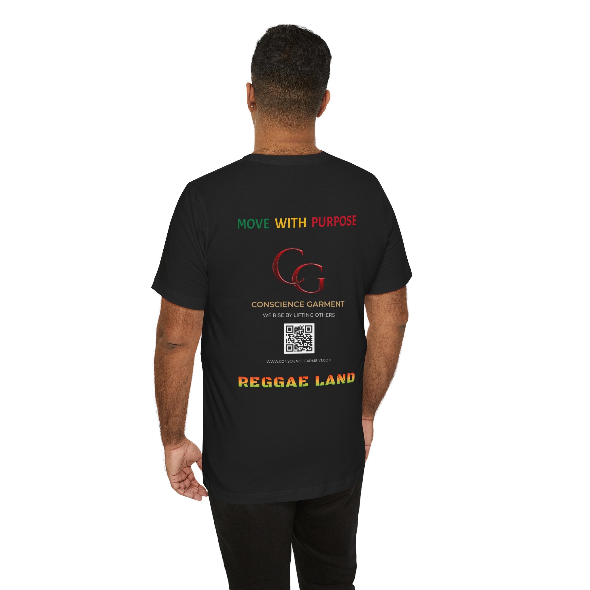 One Love Reggae T-Shirt Move With Purpose Inspirational Graphic T-Shirt