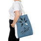 Be Different Whale Tote Bag — Inspirational Ocean Animal Canvas Tote