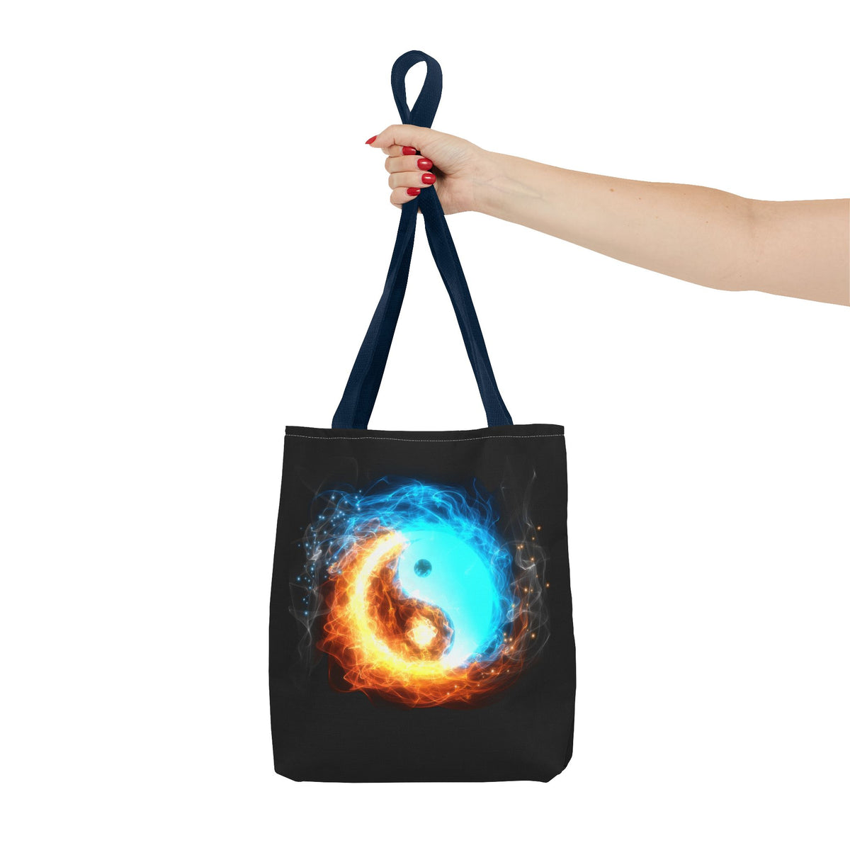 Fire and Ice Yin Yang Tote Bag