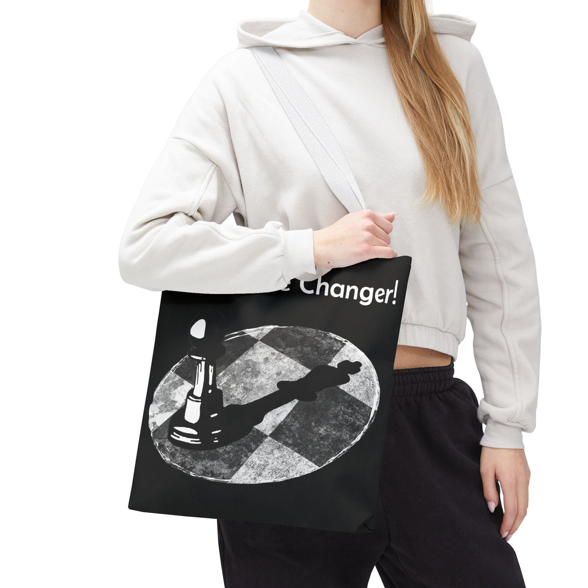 Be a Game Changer Inspirational Chess Tote Bag