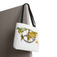 World Peace Map Tote Bag — Peace Symbol Watercolor Map Eco Shopper