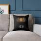 Tiger Eyes 'ICU' Square Pillow – Bold Wildlife Accent Cushion