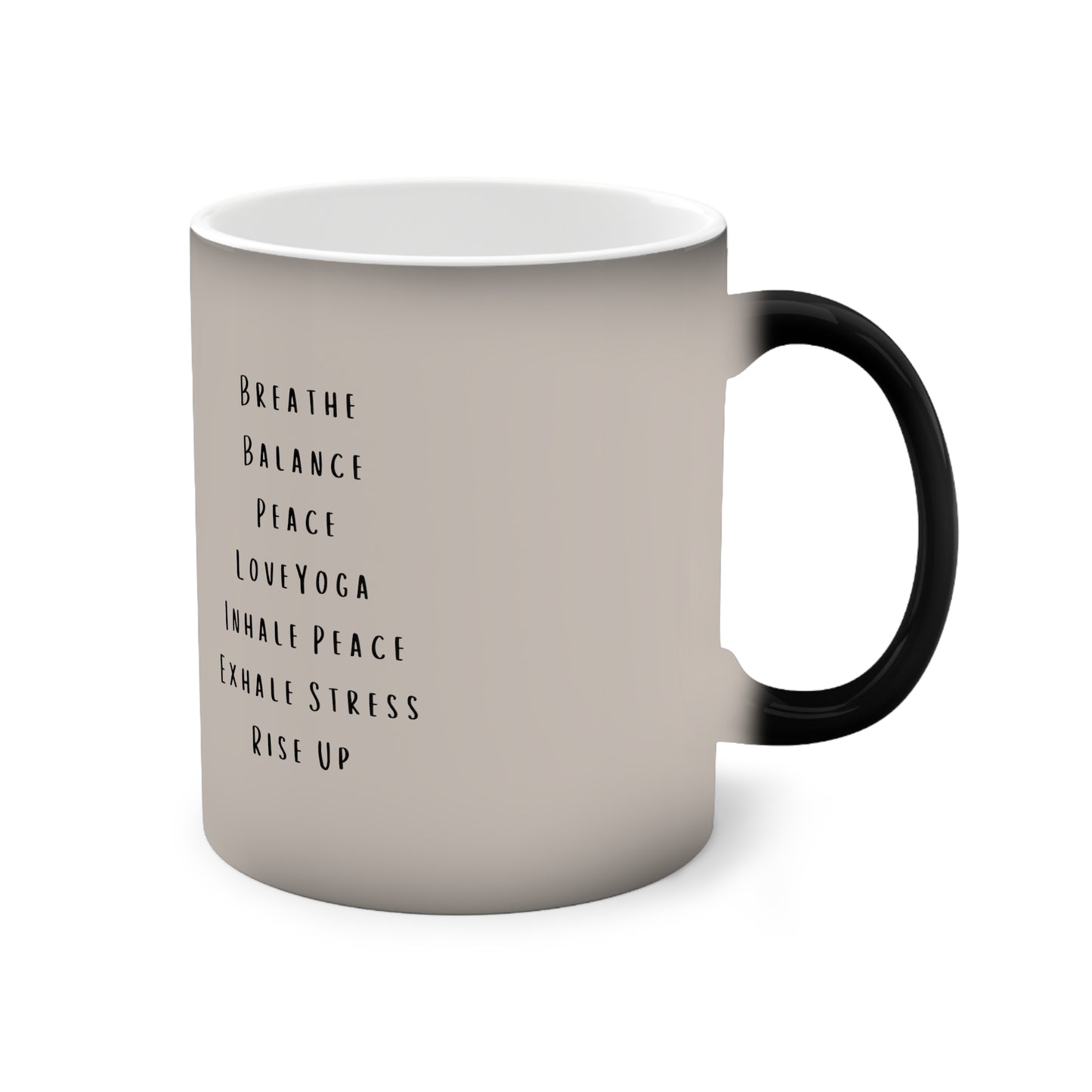 Color-Changing Mug — Yoga Meditation Quotes (11oz)