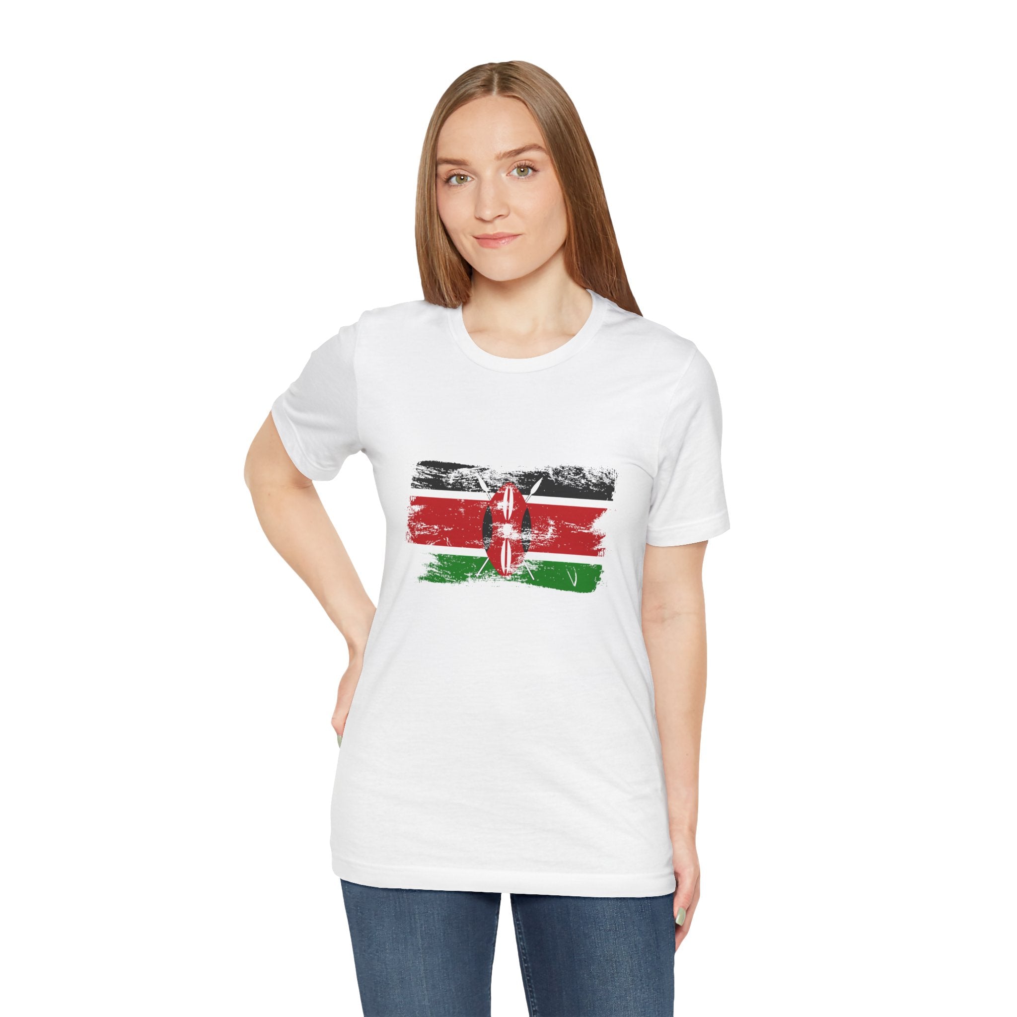 Kenya Flag Distressed T-Shirt - Vintage Kenyan Pride T-Shirt