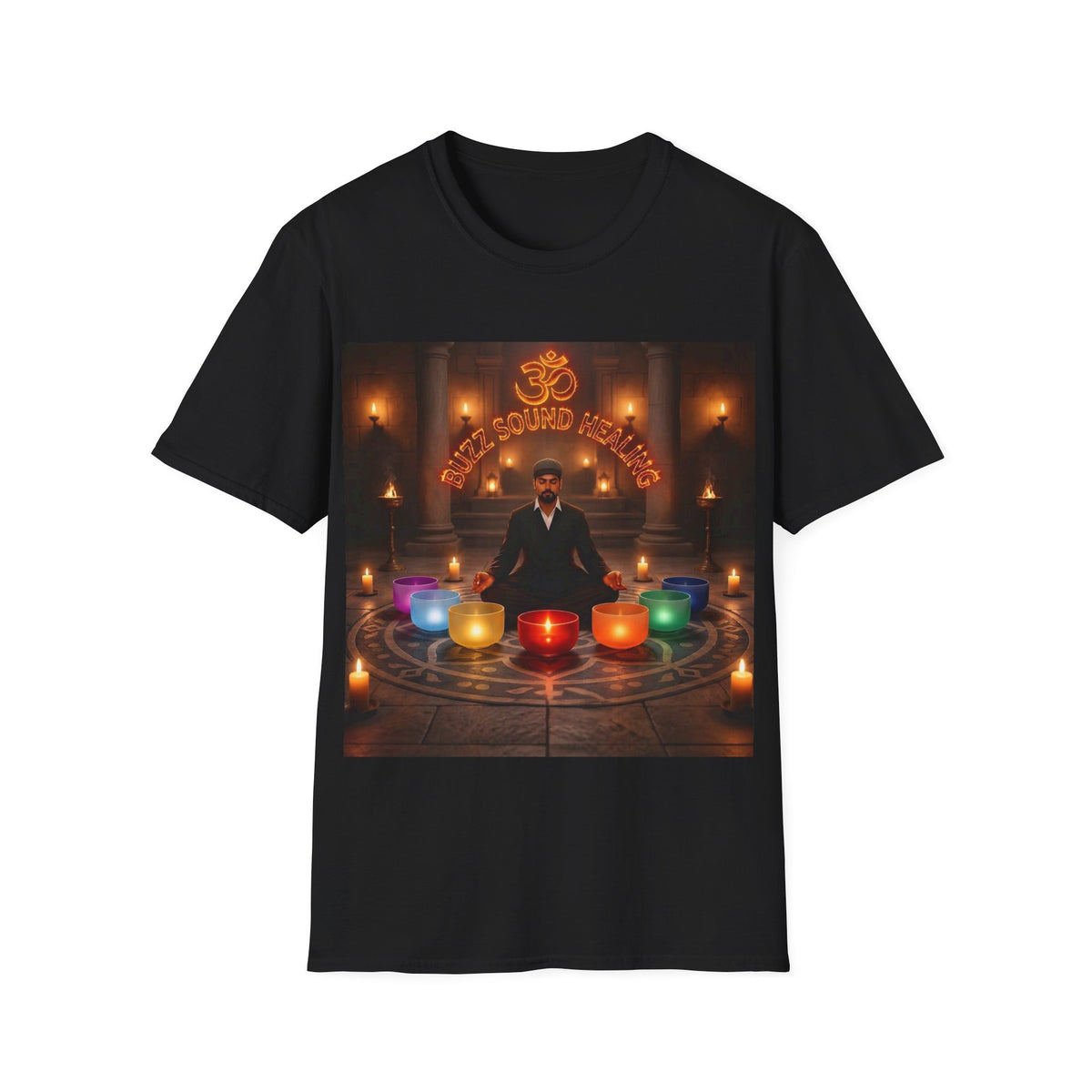 Chakra Sound Healing T-Shirt — 'Let the Resonance Remember' Meditation Tee