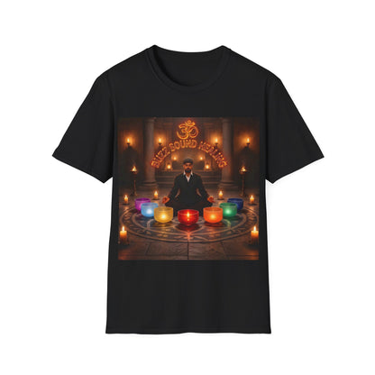 Chakra Sound Healing T-Shirt — 'Let the Resonance Remember' Meditation Tee