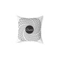 Hare Krishna chant Meditation Square Pillow — Spiritual Mantra Decorative Cushion