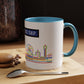 Mind the Gap Coffee Mug — Colorful City Skyline Accent Mug (11/15oz)